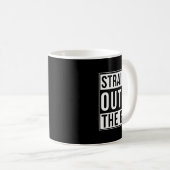 Direkt über dem Gym Funny Bodybuilding Weightli Kaffeetasse (VorderseiteRechts)