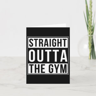 Direkt über dem Gym Funny Bodybuilding Weightli Karte
