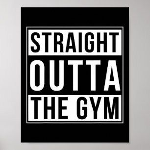 Direkt über dem Gym Funny Bodybuilding Weightli Poster