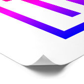 Direkt über dem Pool typografischer Text bunt Poster (Ecke)