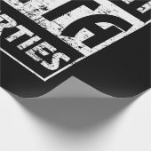 Direkt über meine Dreißiger Sonntag 40. Geburtstag Geschenkpapier (Ecke)