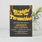 Direkt über meine zwanzigjährige Einladung (Stehend Vorderseite)