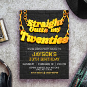 Direkt über meine zwanzigjährige Einladung