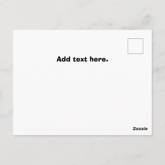 Direkt über Texas Gold und White Postkarte (Rückseite)