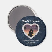 Direkt vom Herzen | Hochzeit | SAVE THE DATE Magnet (Vorderseite/Rückseite)
