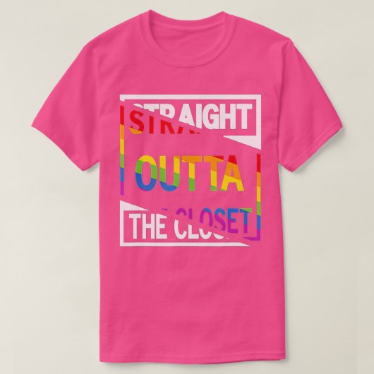 Direkt vor dem Closet Proud LGB Pride Rainbow T-Shirt (Design vorne)