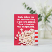 Direkt vor dem Die der Postkarte "Nur weil" (Stehend Vorderseite)