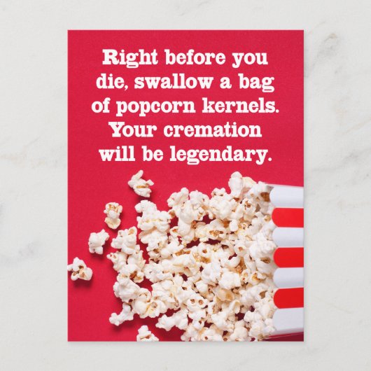 Direkt vor dem Die der Postkarte "Nur weil" (Vorderseite)