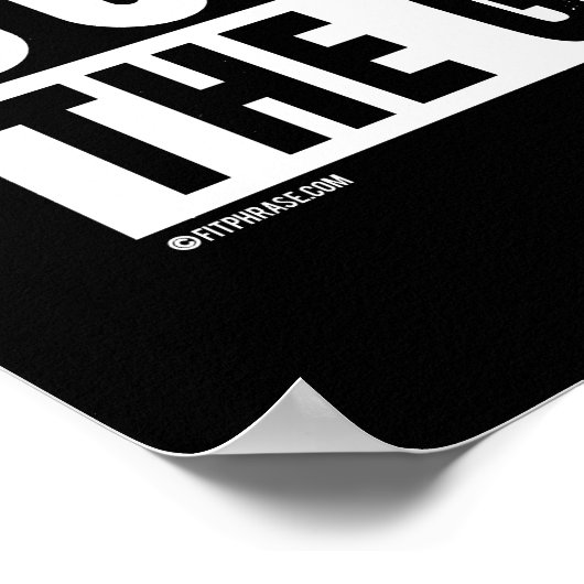 Direkt vor dem Gym - Training Fitness -.pnng Poster (Ecke)