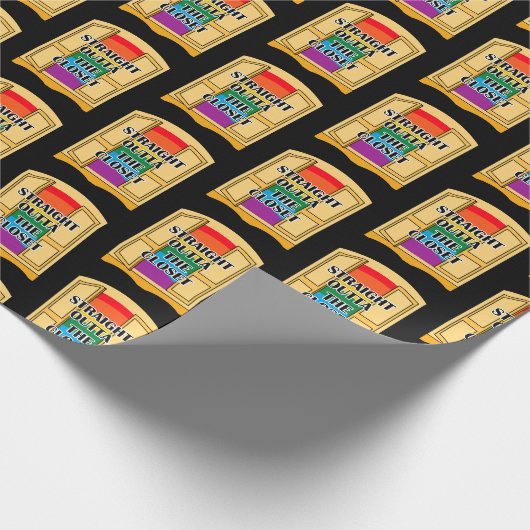 Direkt vor dem Schrank Geschenkpapier (Ecke)