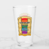 Direkt vor dem Schrank Glas (Rückseite)