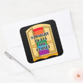 Direkt vor dem Schrank Quadratischer Aufkleber (Umschlag)