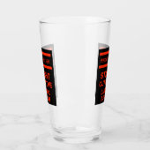 Direkt vor der wahnsinnigen Asyl große Kaffee-Tass Glas (Links)