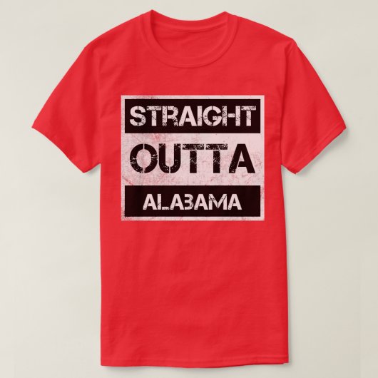 Direkte Ausfahrt Alabama AL Vintage Notdurft T-Shirt (Design vorne)