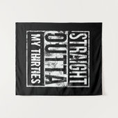 Direkte Ausfahrt aus meinem 30er-Jahre-Party Wandteppich (Vorderseite (Horizontal))