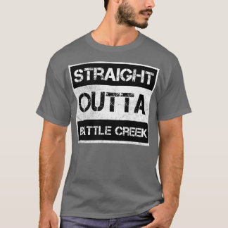 Direkte Ausfahrt Battle Creek Stadt Michigan Vinta T-Shirt