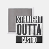 Direkte Ausfahrt Castro Platz Kühlschrankmagnet (Vorderseite/Rückseite)