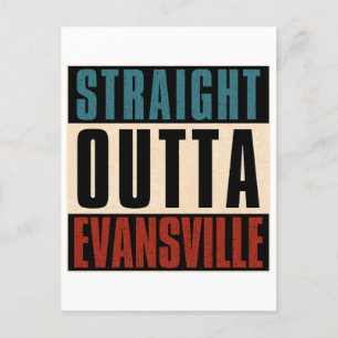 Direkte Ausfahrt Evansville Indiana IN Postkarte