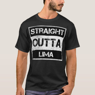 Direkte Ausfahrt Lima Peru Vintag beängstigend Sou T-Shirt