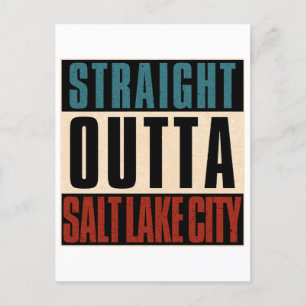Direkte Ausfahrt Salt Lake City Utah UT Feiertagspostkarte