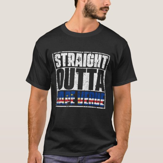 Direkte Außenflagge Kap Verde T-Shirt (Vorderseite)