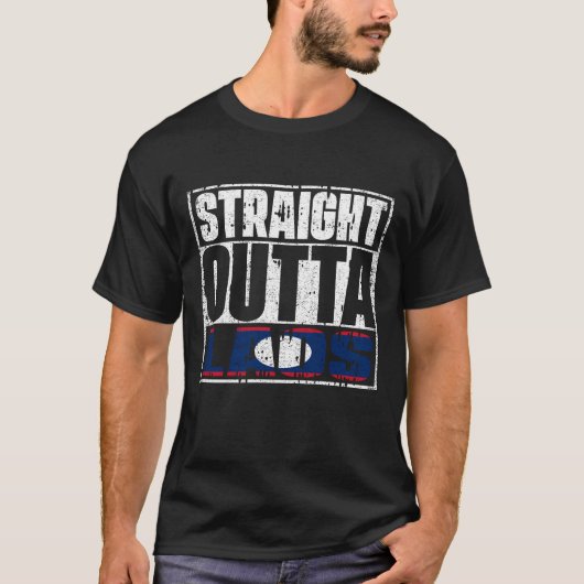 Direkte Außenflagge Laos T-Shirt (Vorderseite)