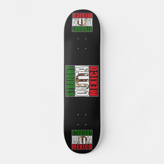 Direkte Außenflagge Mexiko Skateboard (Vorderseite)