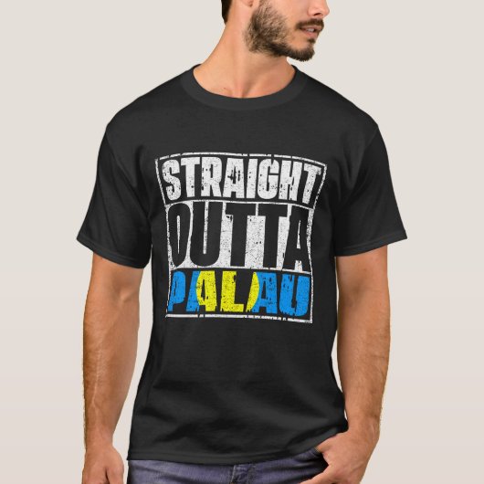 Direkte Außenflagge Palau T-Shirt (Vorderseite)