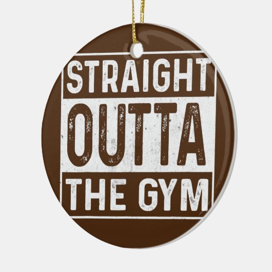 Direkte Aussicht auf die Bodybuilding der Gym-Fitn Keramik Ornament (Links)