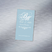 Direkte Beschriftung mit Monogramm Magnetische Visitenkarte (Beispiel)