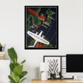 Direkte Fluggesellschaft für Skandinavien Poster (Heimbüro)
