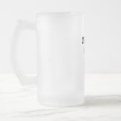 Direkte Outta 907 Mattierte Bier-Tasse - Schwarzer Mattglas Bierglas (Links)