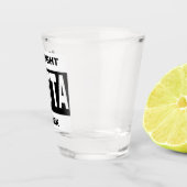 Direkte Outta Arbeit Funny Spaß Schnapsglas (Rechts)