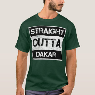 Direkte Outta Dakar Senegal Vintag so bedrückt T-Shirt
