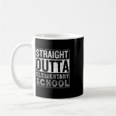 Direkte Outta Elementary School Funny Class Gradu Kaffeetasse (Links)