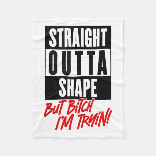 Direkte Outta-Form, aber ich versuche die lustige Fleecedecke (Vorderseite)