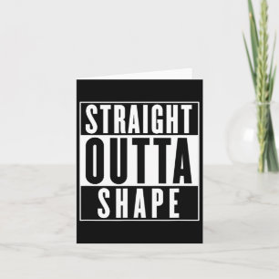 Direkte Outta Form - Funny Workout Karte