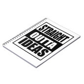 Direkte Outta Ideen Funny Creativan Slogan Notizblock (Linke Seite)