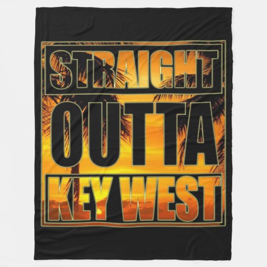 Direkte Outta Key West Fleecedecke (Vorderseite)