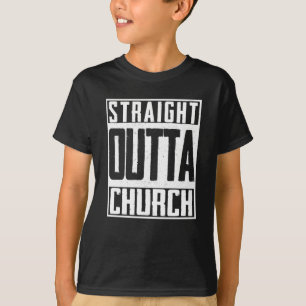 Direkte Outta Kirche Christliche Religion Jesus T-Shirt