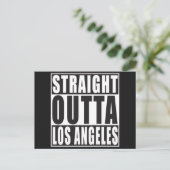 Direkte Outta Los Angeles Postkarte (Stehend Vorderseite)