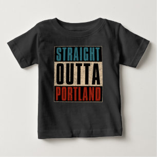 Direkte Outta Portland Oregon OR Baby T-shirt