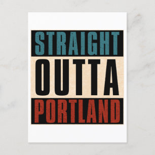 Direkte Outta Portland Oregon OR Postkarte