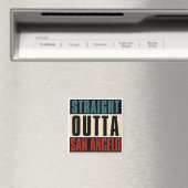 Direkte Outta San Angelo Texas TX Magnet (In Situ (Geschirrspüler))