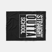 Direkte Outta School 1 Fleecedecke (Vorderseite (Horizontal))