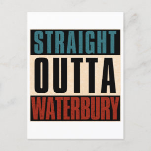 Direkte Outta Waterbury Connecticut CT Postkarte