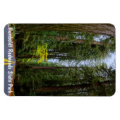 Direkte Straße durch den Misty Redwood Forest m Magnet (Horizontal)
