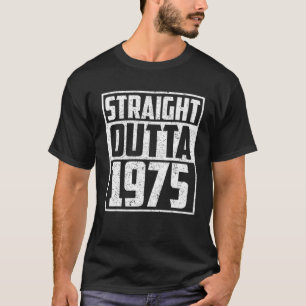 Direkter Ausgang 1975 46 Jahre alt 46. Geburtstags T-Shirt
