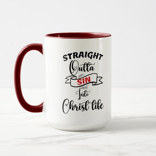 Direkter Aussichtssinn in Christus Leben Kaffee Ta Tasse (Links)