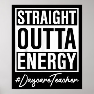 Direkter Outta Energy Kinderzimmer Lehrer Poster